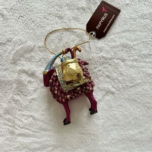 Papyrus Festive Purple and Gold Sheep Ornament